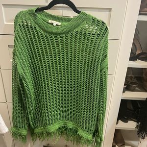 Green sweater perfect for St. Patrick’s Day!
